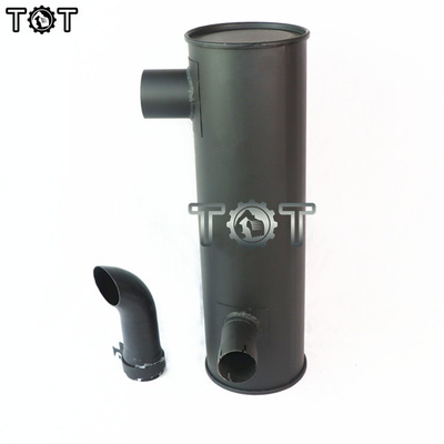 KOBELCO SK350-6 6D34 EXcavator Engine Exhaust Aluminum Muffler Silencer