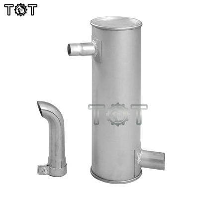 Double Thicken E307 E70B 4D32 Excavator Muffler erpillar Exhaust Parts