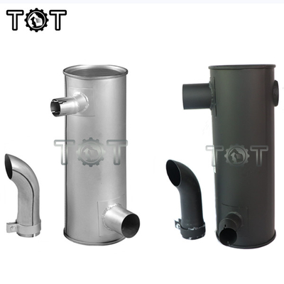 Aluminum Universal Muffler Silencer HD820 HD820-3 HD820-5 KATO Excavator Muffler