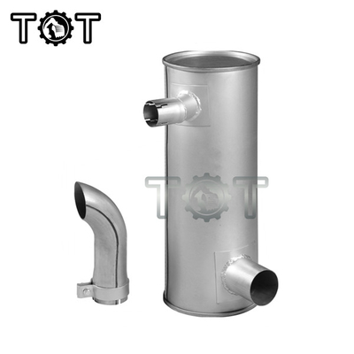 Aluminum Universal Muffler Silencer HD820 HD820-3 HD820-5 KATO Excavator Muffler